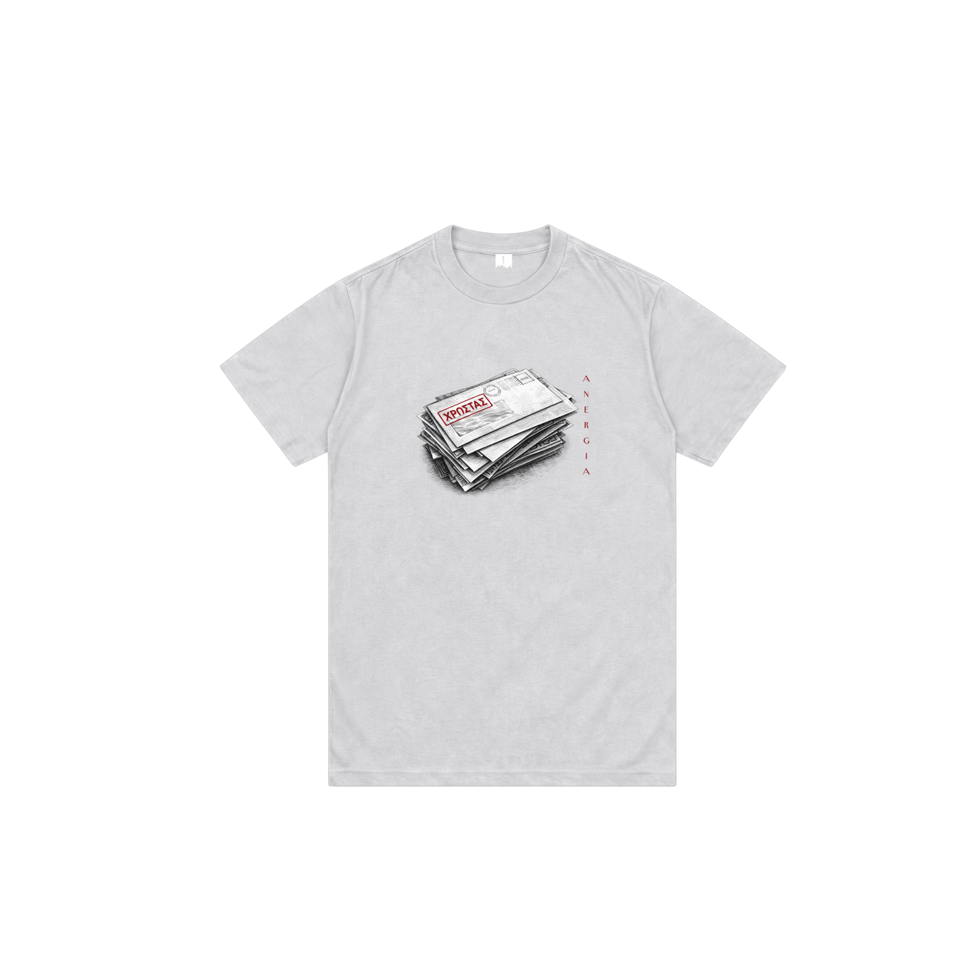 xrostao γαμώ τους λογαριασμούς t-shirt — anergia season